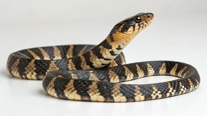 Obraz premium Banded Water Snake on studio background 