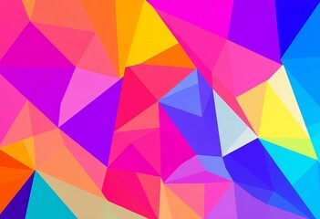 Fototapeta premium Abstract geometric shapes in vibrant hues, minimalist design, aesthetic, design element