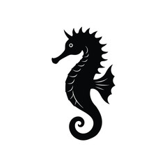Obraz premium seahorse silhouette