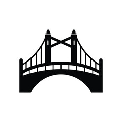 Obraz premium bridge silhouette art