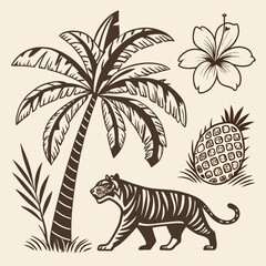 tiger and zebra