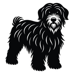 black rssina terrier vector dog