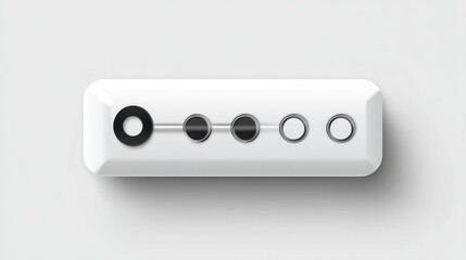 White rectangular control panel