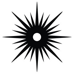 isolated Black military signal flare on white background