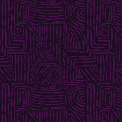 Trendy aesthetic abstract seamless pattern with geometric print. Minimalistic Organic brush stroke, ink texture. Simple design for wallpaper, textile, wrapping, packing, fabric, branding, decoration.
