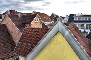 Traditional Rooftops of Reutlingen, Germany &ndash; Aerial View of Historic Architecture