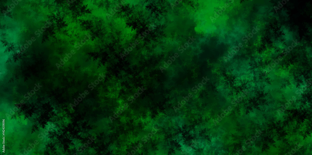 Poster abstract green and black textured smoke. cloud dark green textured painted background. abstract fire