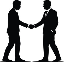 wo businessmen shaking hands, symbolizing a successful partnership and mutual agreement, Concept on professional collaboration and trust
