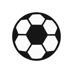 Fototapeta premium Black and White Soccer Ball Illustration 