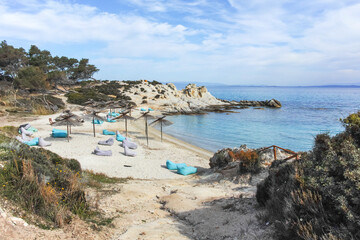 Sithonia coastline near Orange Beach, Chalkidiki, Greece