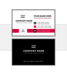 Modern and Creative Business card Graphic Design. editable vector graphic design.
