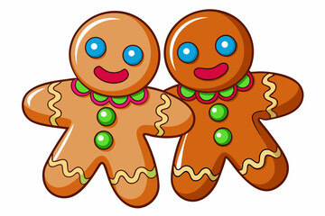 gingerbread cookies vector