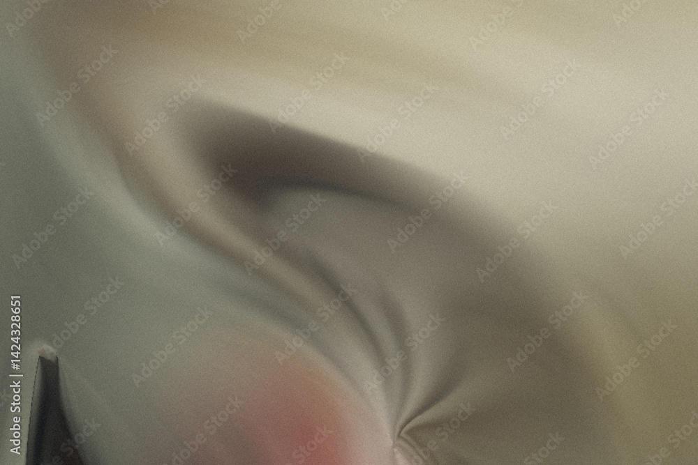 Aufkleber close up abstract view of a blurred object with shades of white gray and a hint of red color visible