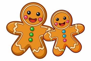 gingerbread cookies vector