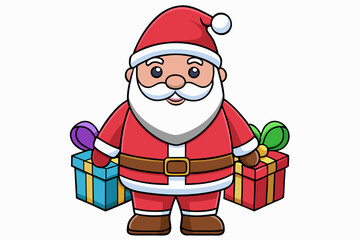 Santa Claus with presents