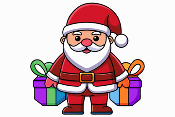 Santa Claus with presents