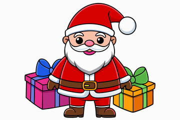 Santa Claus with presents