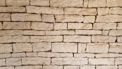 wall of white rocks for background in greeece