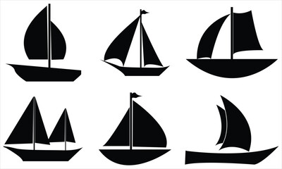 set of sailing ships