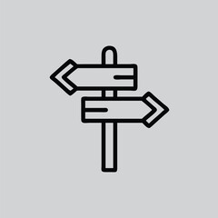 set of direction signs