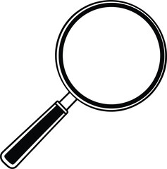 magnifying glass silhouette