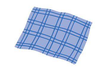 Picnic blanket blue cute cartoon icon doodle hand drawn. Picnic blanket drawing clipart symbol