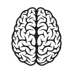 Brain Logo Design, Silhouette Brain Logo Design Vector, Unique and Professional Brain Logo Design