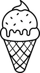 Ice cream silhouette