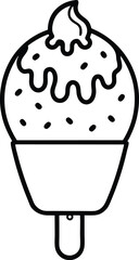 Ice cream silhouette
