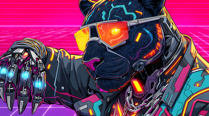 Cyberpunk Panther
