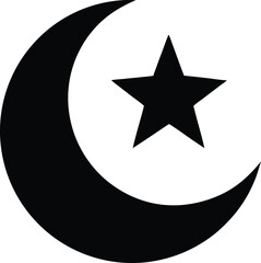 crescent moon star silhouette © Nathray