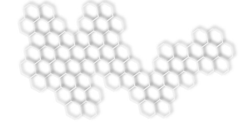 Abstract 3d white and grey soft light hexagonal seamless geometric texture pattern surface bright light honeycomb metal hexagon design.