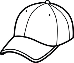 A baseball cap silhouette
