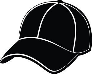A baseball cap silhouette