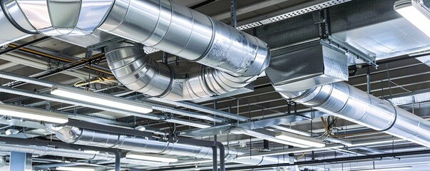 Industrial Ventilation System on Ceiling