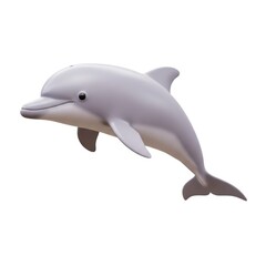 Obraz premium Dolphin stock image isolated on white background