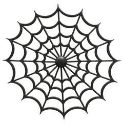 Spider web graphic illustration for halloween decoration isolated on white background