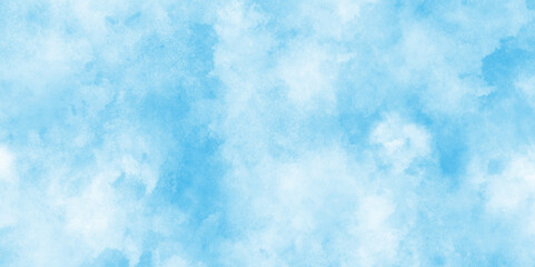 Obraz premium Abstract painted blue watercolor on paper texture background,Hand painted abstract soft sky blue watercolor sky and clouds,,Light blue watercolor paper texture background with splashes.