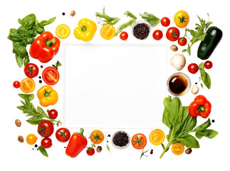 PNG food vegetables frame, transparent background.