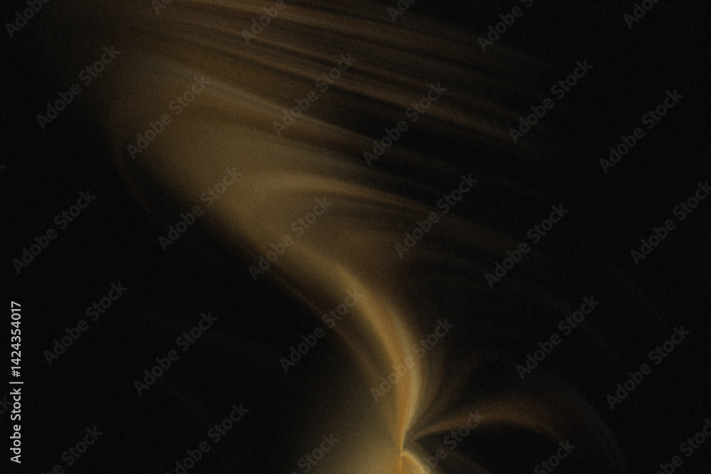 Poster abstract light painting with blurred golden streaks against a dark background creating a dynamic eff