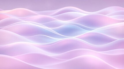 Fototapeta premium Soft Pastel Waves Abstract Background with Gradient Colors