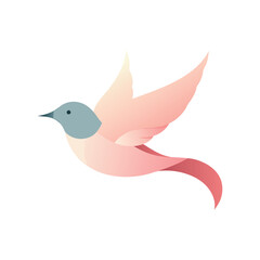Graceful Flying Bird Illustration for Nature Themes, Freedom Concepts, or Elegant Design