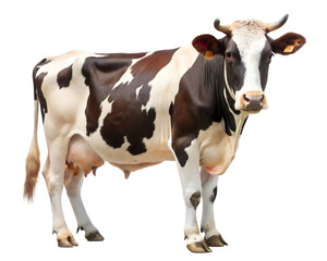 cow on white background