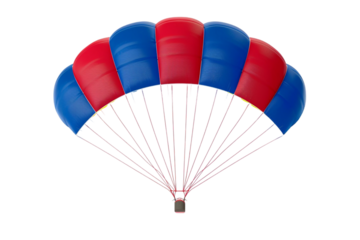 3D Paraglider Render – Isolated on Transparent Background 