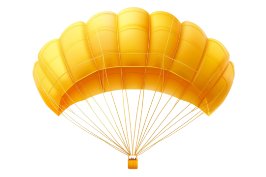 3D Paraglider Render – Isolated on Transparent Background 