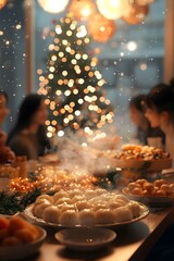 The Warm Moment of Family Reunion on Winter Solstice