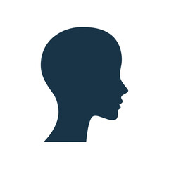 Simple Head Silhouette for Profile Pictures or Basic Design Elements