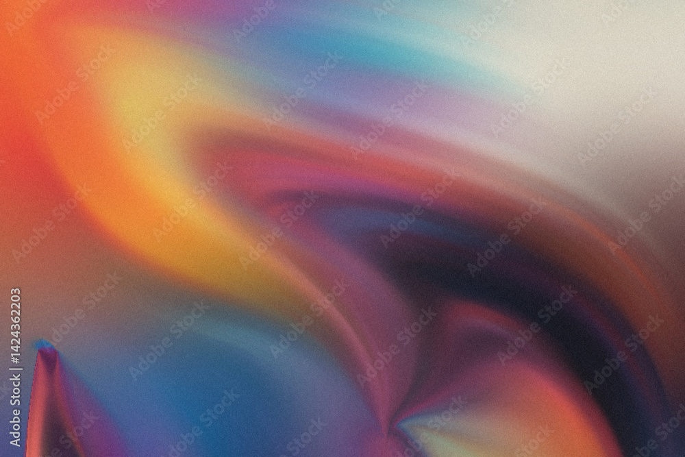 Poster an abstract painting featuring a blend of vibrant colors creating a fluid and dynamic composition ar