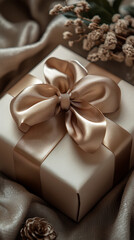 gift box with ribbon 
