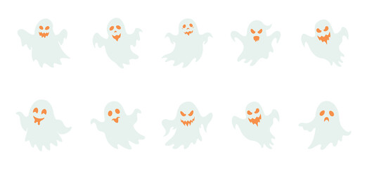 A Set of white ghost